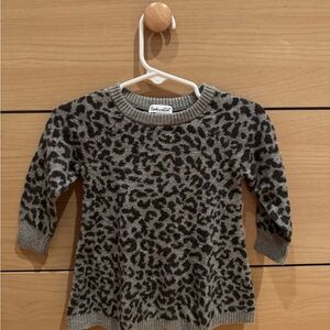 SPLENDIDLeopard Print Kids Sweater - Gray